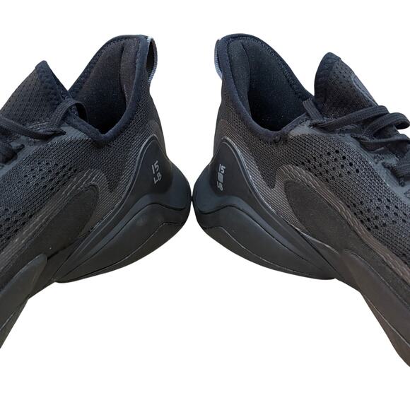 adidas Men’s SM Impact FLX All Black Football Training Performance Shoes 15 NEW